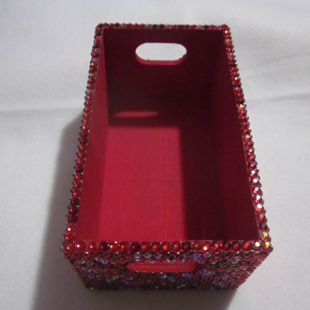 Red Bling Mini Storage Crate. - Picture 4 of 4